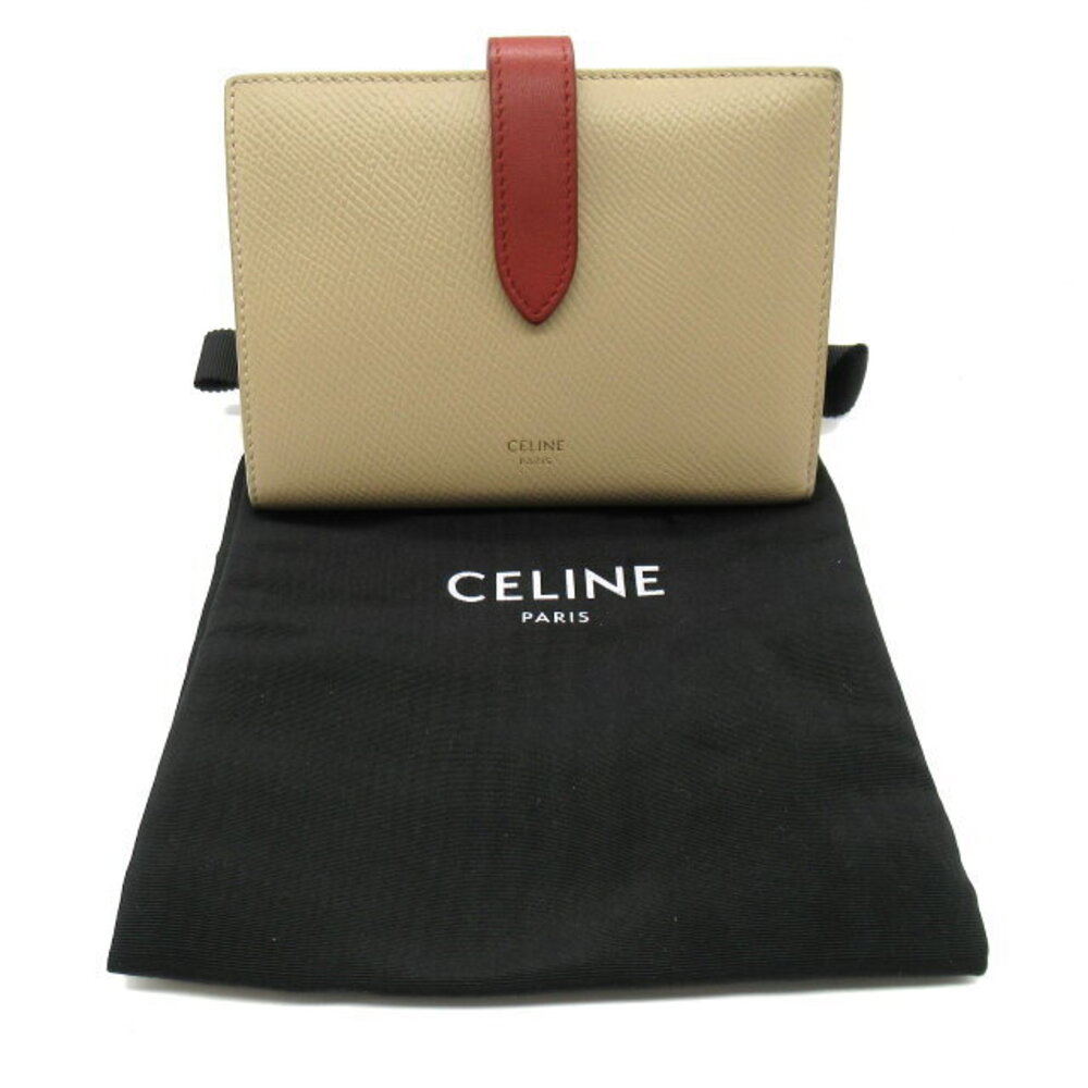 Celine s Beige Wallet Calfskin Bifold - Picture 7 of 10